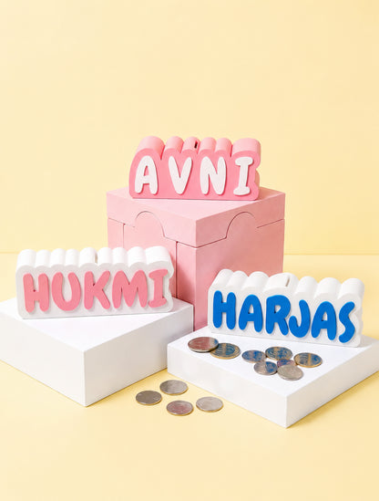 Personalised Name Piggy Bank | Custom 3D Printed Money Box for Kids & Gifting (Copy)