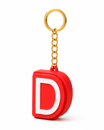 Personalised Clicker Letter Keychain Fidget Alphabet Keyring