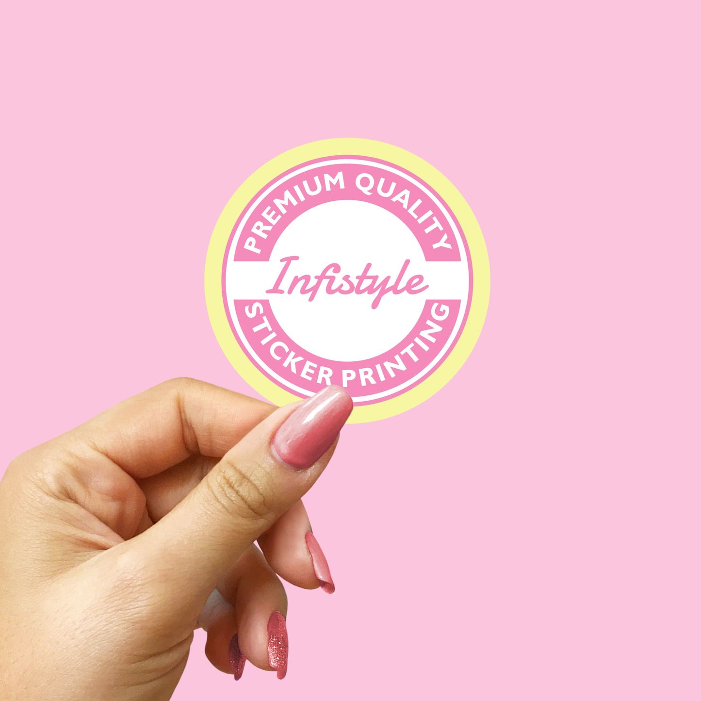 Customised Round sticker