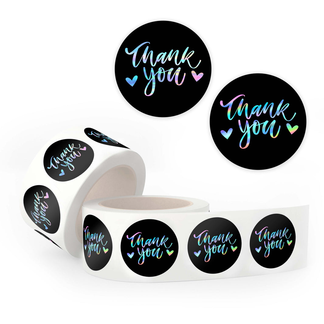 Thanks Sticker Line Thank You Stickers for Packaging, Business & Gifting | Sticker Rolls