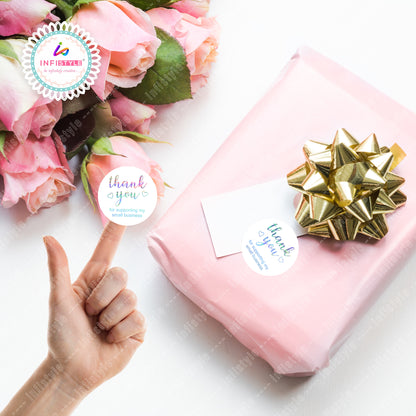 Thank You Stickers Roll for Small Business