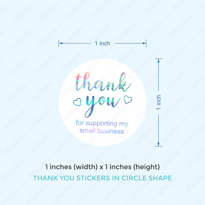 Thank You Stickers Roll for Small Business