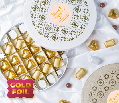 Gold Foil Thank You Stickers