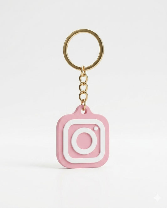 Custom 3D Printed NFC Instagram Keychain
