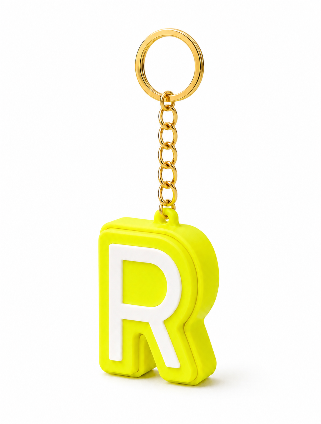 Personalised Clicker Letter Keychain Fidget Alphabet Keyring
