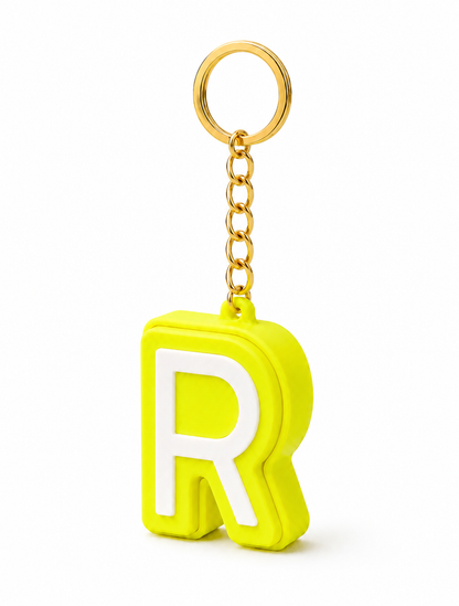 Personalised Clicker Letter Keychain Fidget Alphabet Keyring