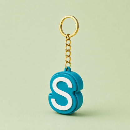 Personalised Clicker Letter Keychain Fidget Alphabet Keyring