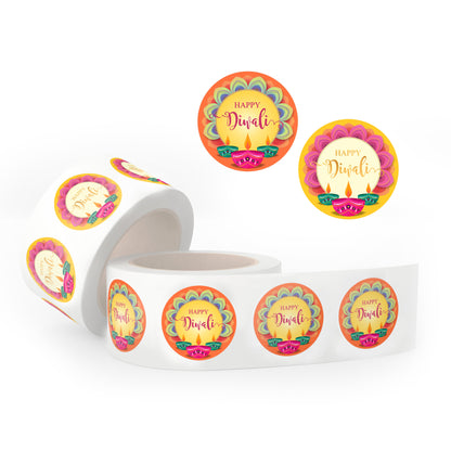 Happy Diwali Stickers for Gifts