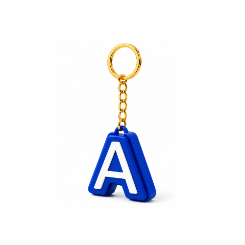 Personalised Clicker Letter Keychain Fidget Alphabet Keyring