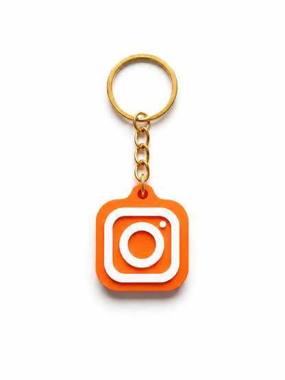Custom 3D Printed NFC Instagram Keychain