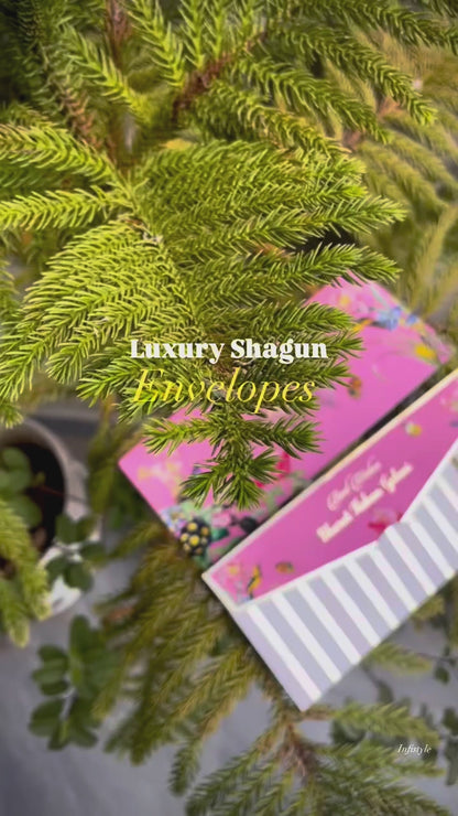 Pink Floral Bird Design Shagun Envelope