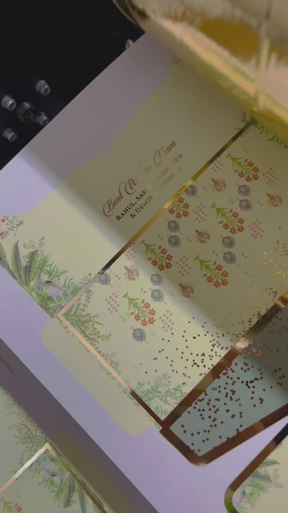 Ivory Golden Detail Shagun Envelope