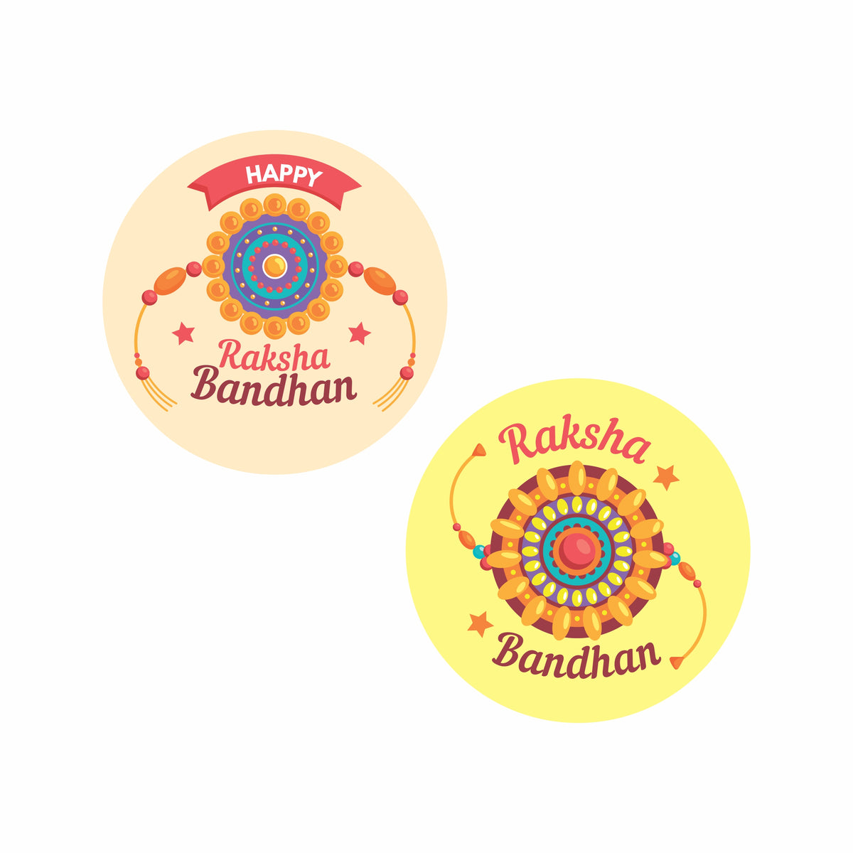 Shop Happy Raksha Bandhan Stickers Online | Festive Stickers