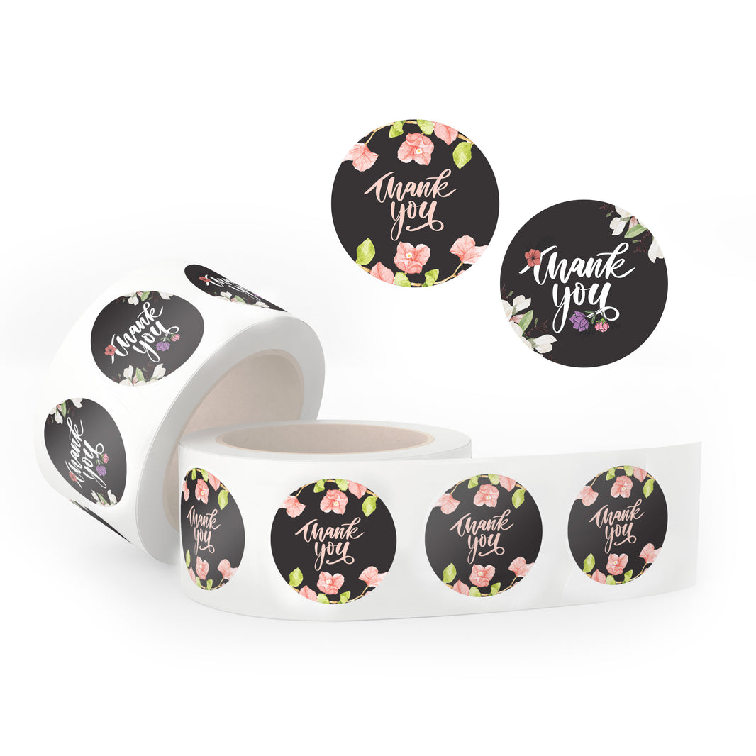 Thank You Stickers for Packaging, Business & Gifting | Sticker Rolls