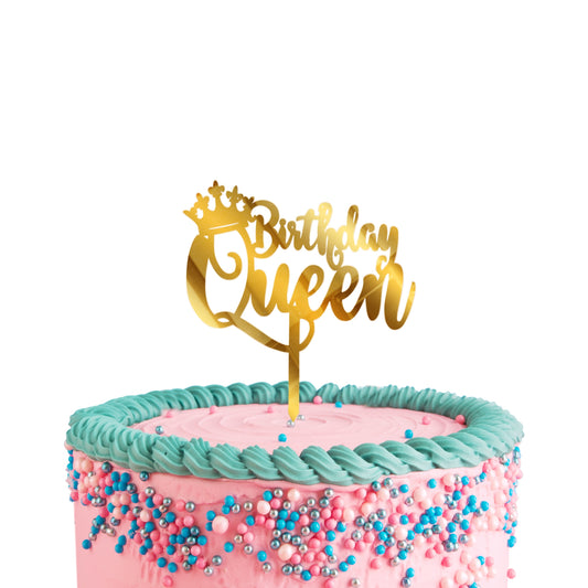 Birthday Queen Acrylic Cake Toppers