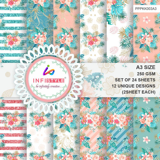 Pastel Color Paper 24 Sheets 250 GSM