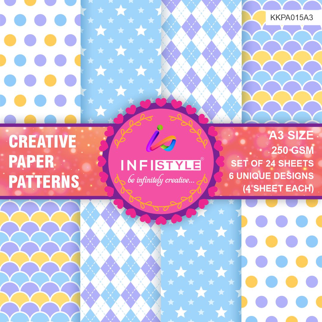 Scrapbook Craft Paper Pack of 24