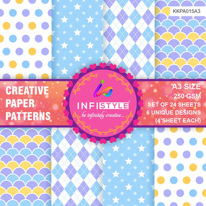 Scrapbook Craft Paper Pack of 24