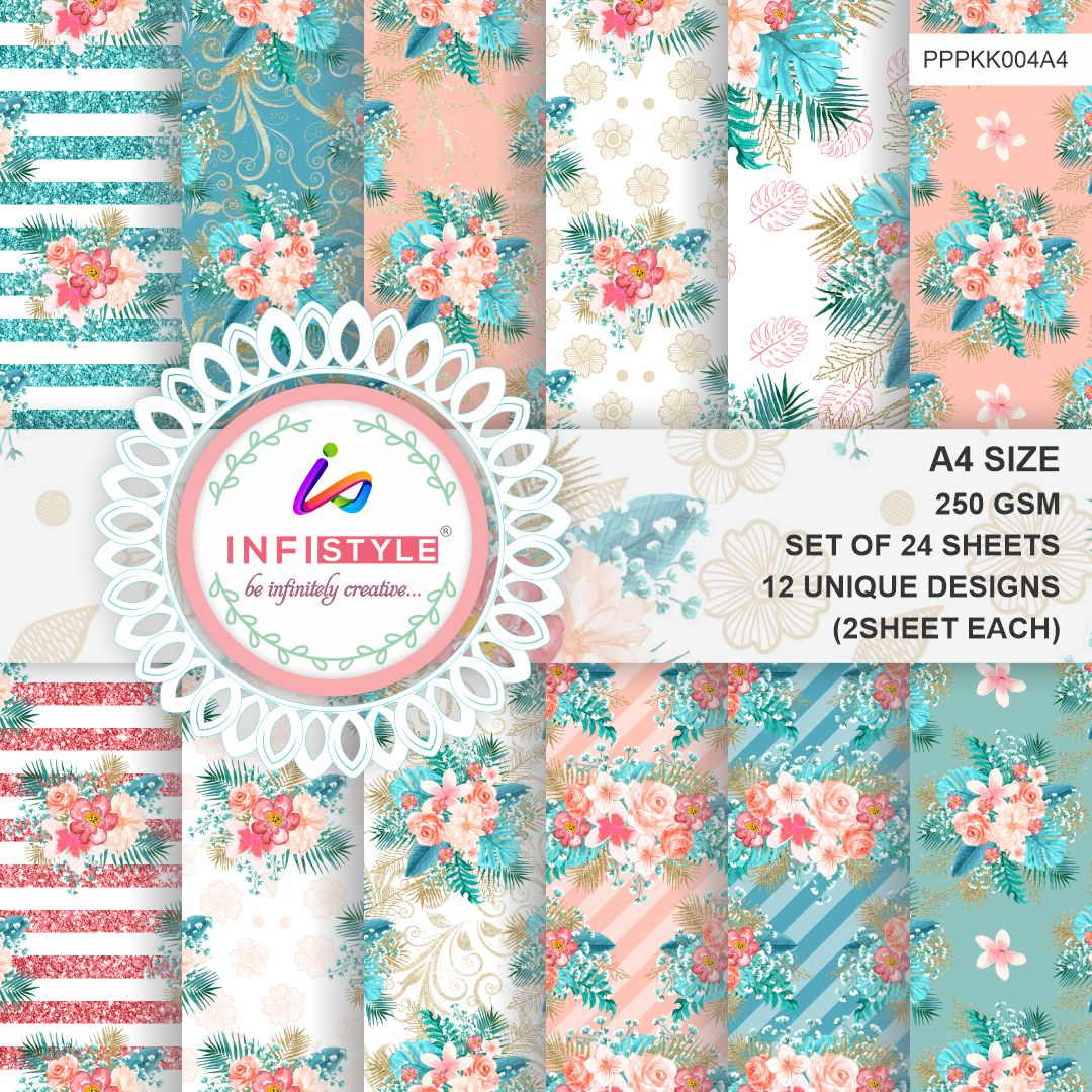 Pastel Color Paper 24 Sheets 250 GSM