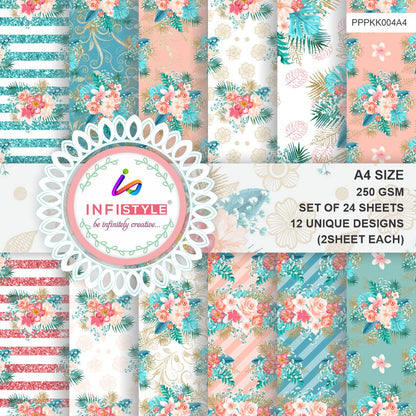 Pastel Color Paper 24 Sheets 250 GSM