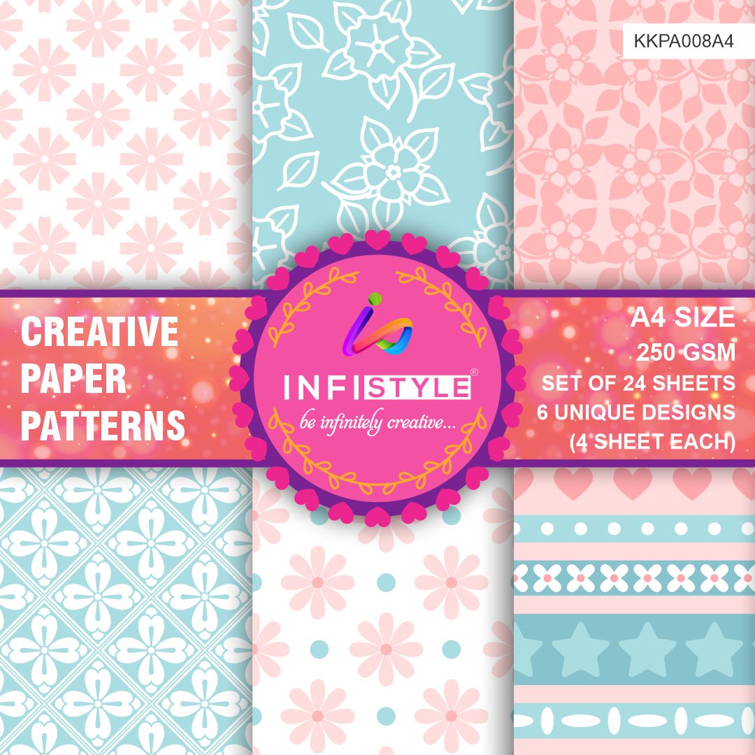 Pattern Paper Sheets | Decorative Craft Paper for DIY Projects – Infistyle