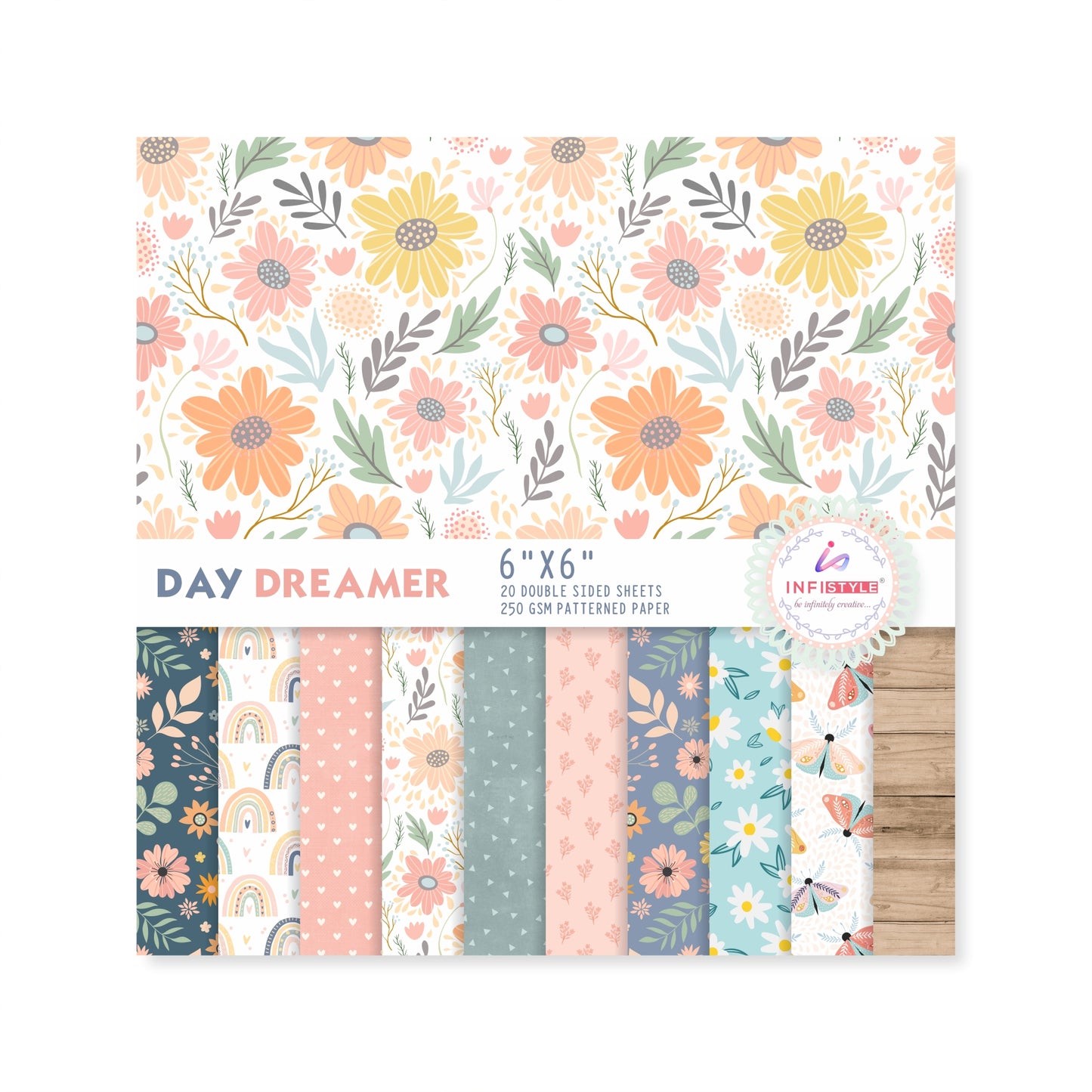 Double Sided Craft Paper 250 GSM 20 Sheets
