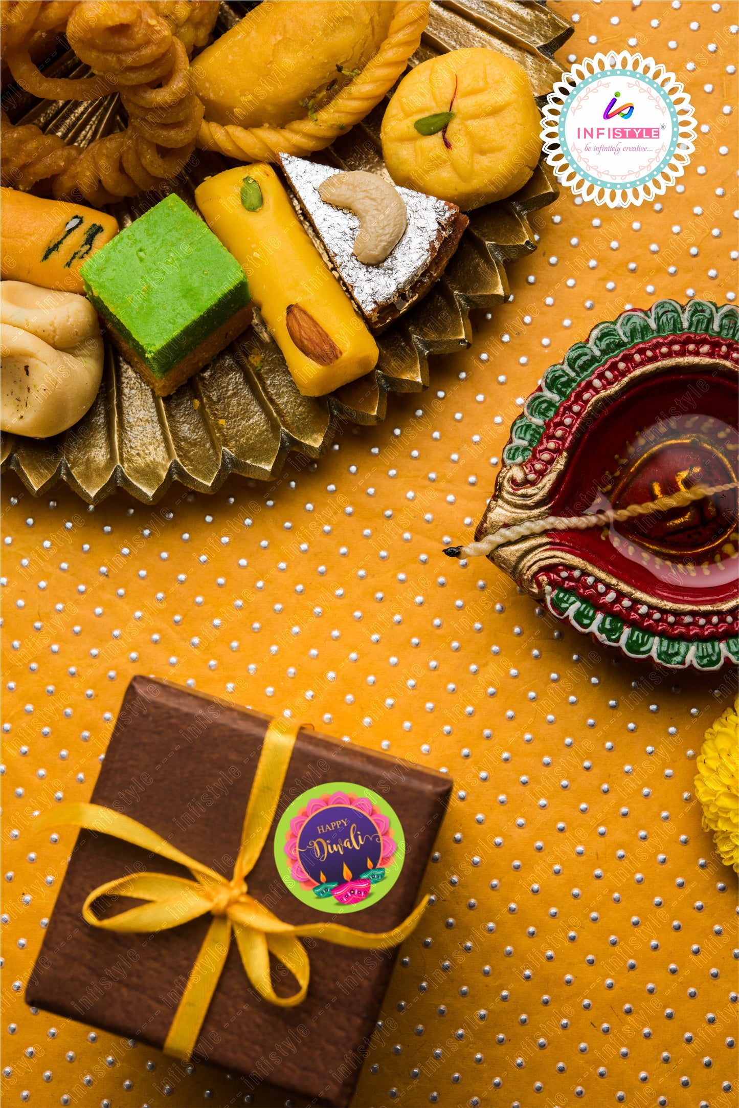 Happy Diwali Stickers for Return Gifts
