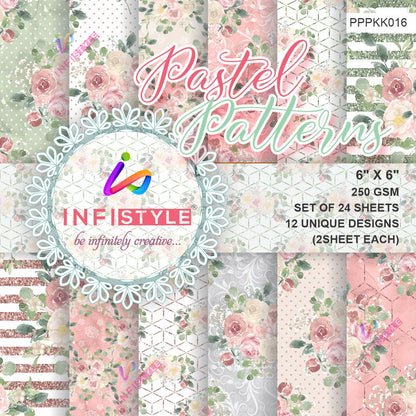 Pastel Pattern Paper Pack of 24