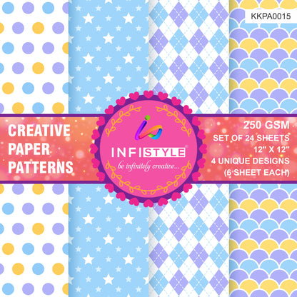 Scrapbook Craft Paper Pack of 24