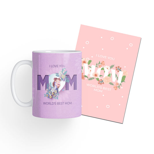 Mother’s Day Gift World’s Best Mother Combo Gift -Premium Mug and Greeting Card (MOTHER-001)