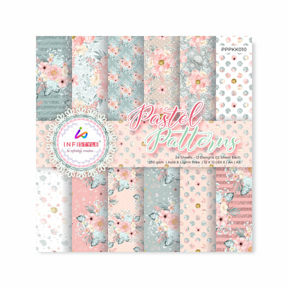 Pastel Paper Pattern Pack of 24 Sheet
