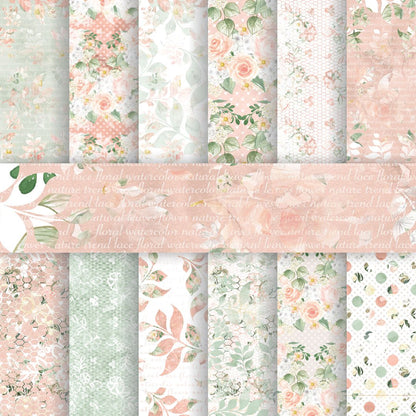Premium Pastel Color Paper Pattern Pack of 24 Sheet 250 Gsm