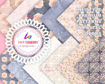 Pastel Pattern Paper 250 GSM Pack of 24