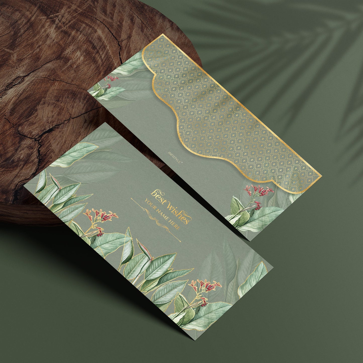 Luxury Shagun Envelopes | Tropical Gold Set