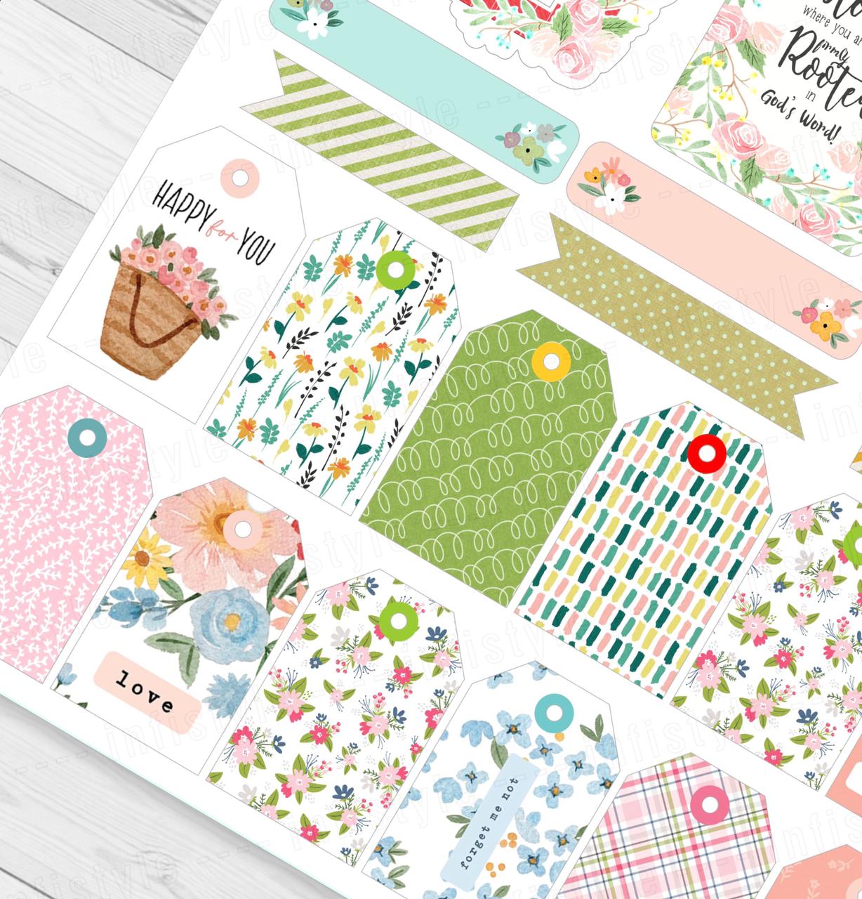 Floral Craft Paper 250 GSM 24 Sheets