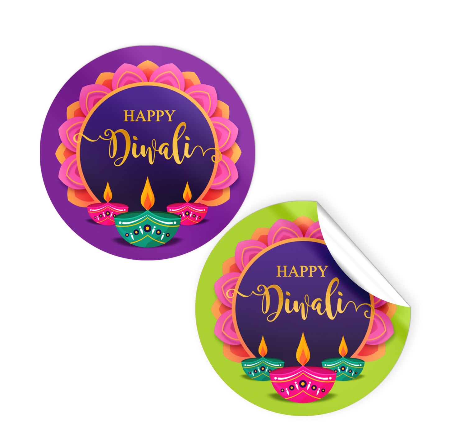 Happy Diwali Stickers for Return Gifts
